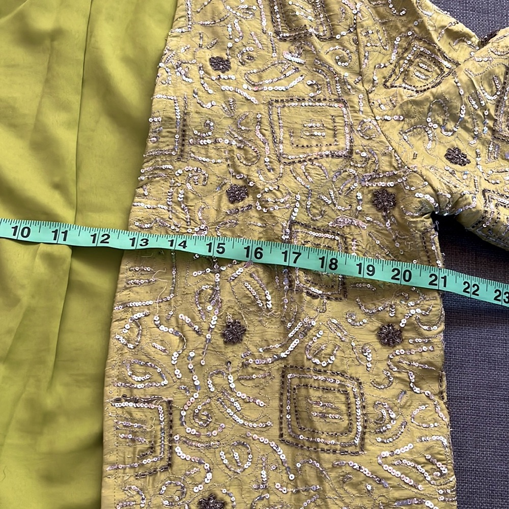 💥50% sale💥Chicos green sequin blazer size 1. E#421 - Picture 2 of 8